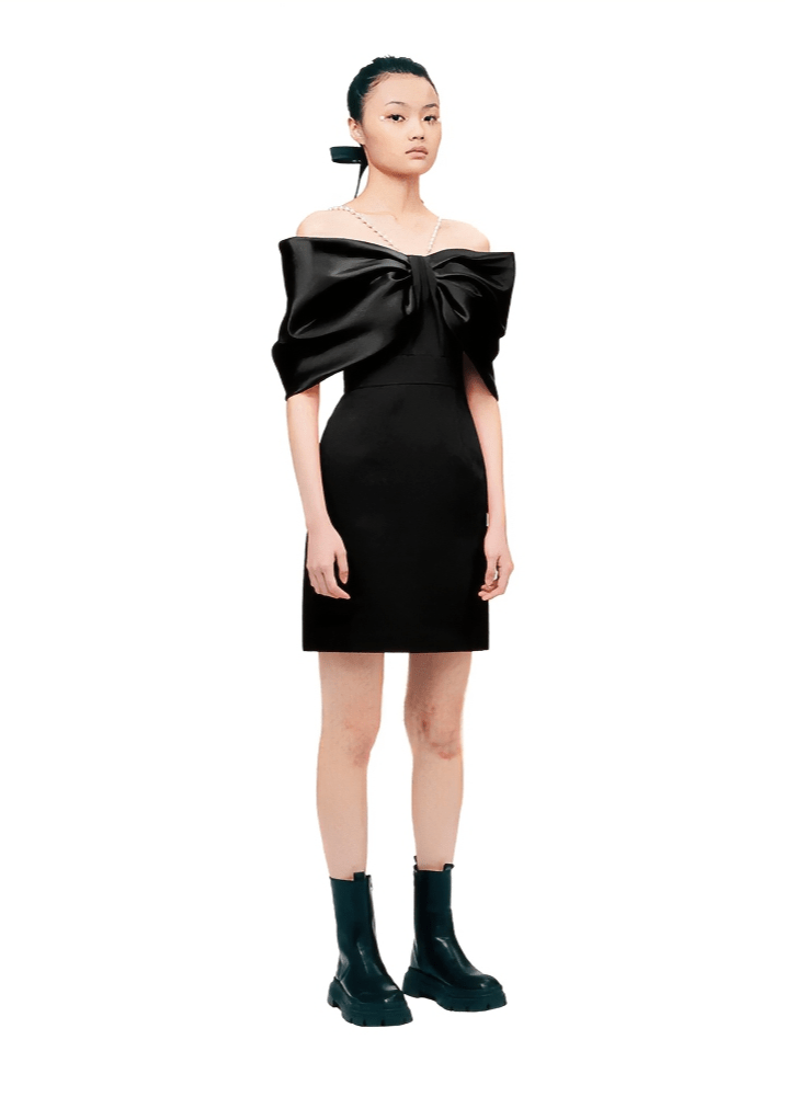off - shoulder cocktai dress - Vera Lumina