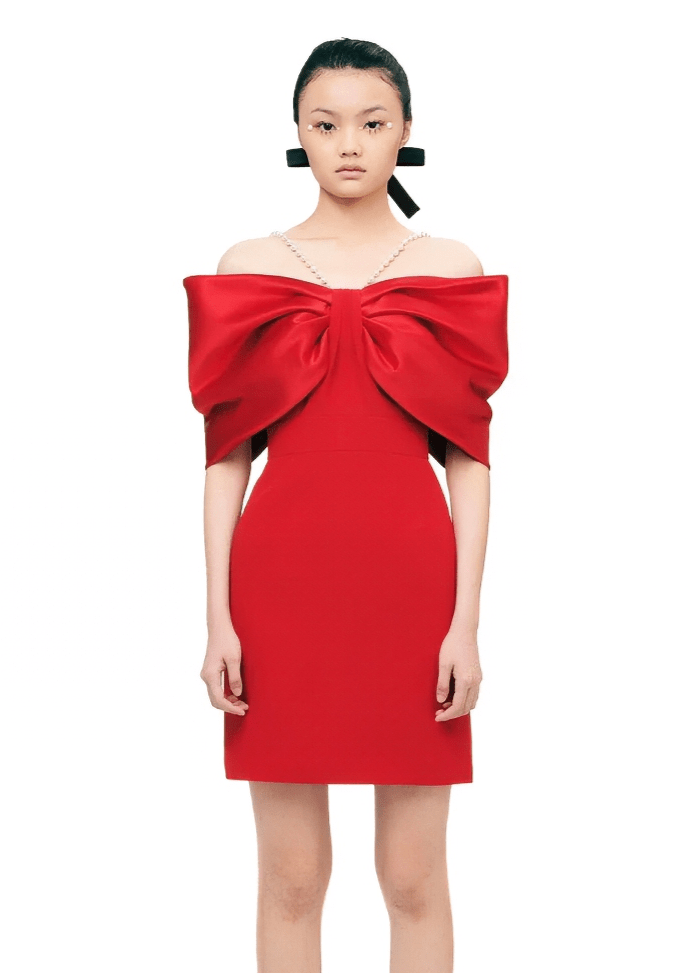 off - shoulder cocktai dress - Vera Lumina