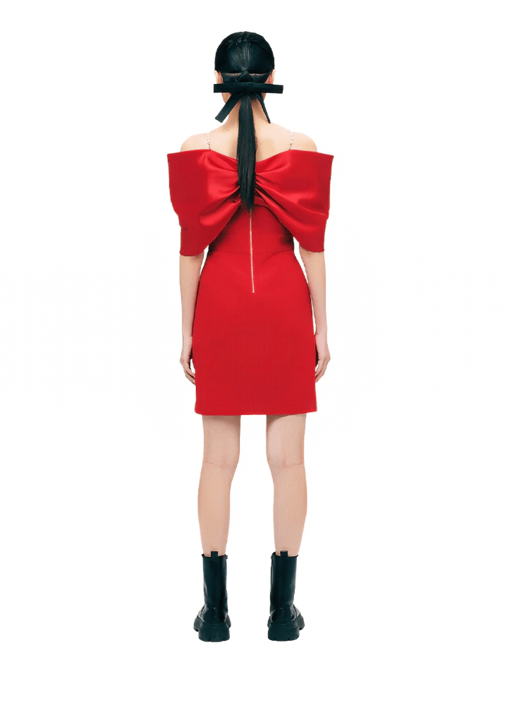 off - shoulder cocktai dress - Vera Lumina