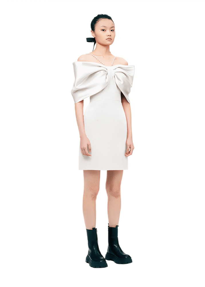 off - shoulder cocktai dress - Vera Lumina