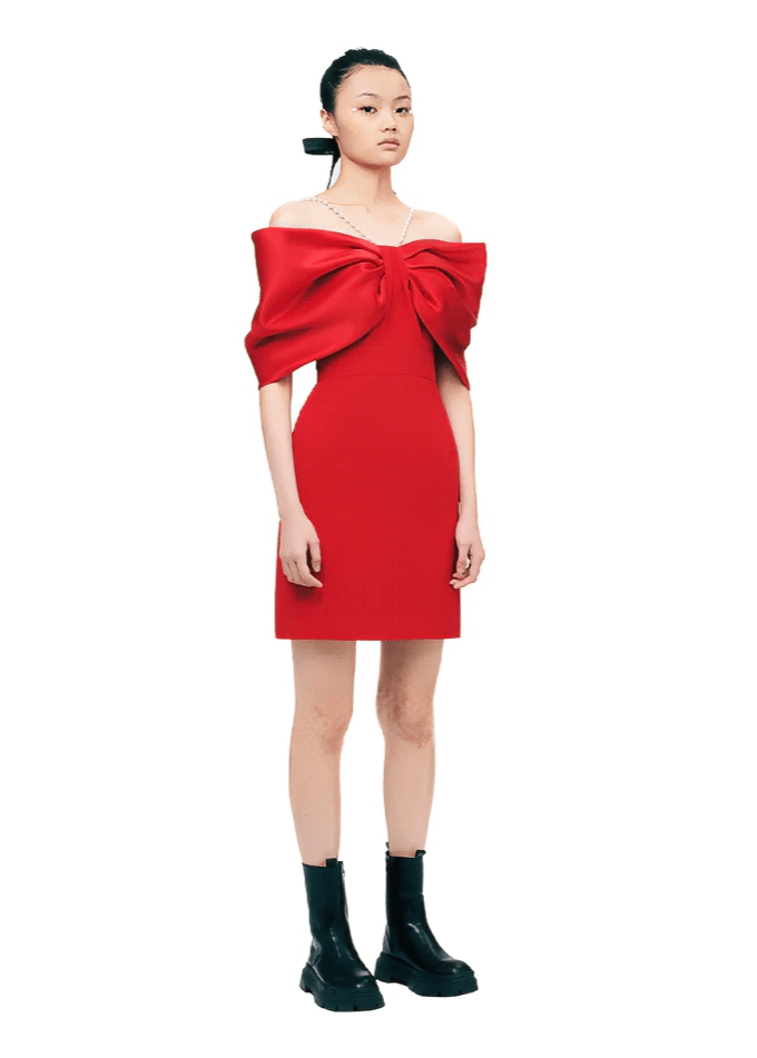 off - shoulder cocktai dress - Vera Lumina