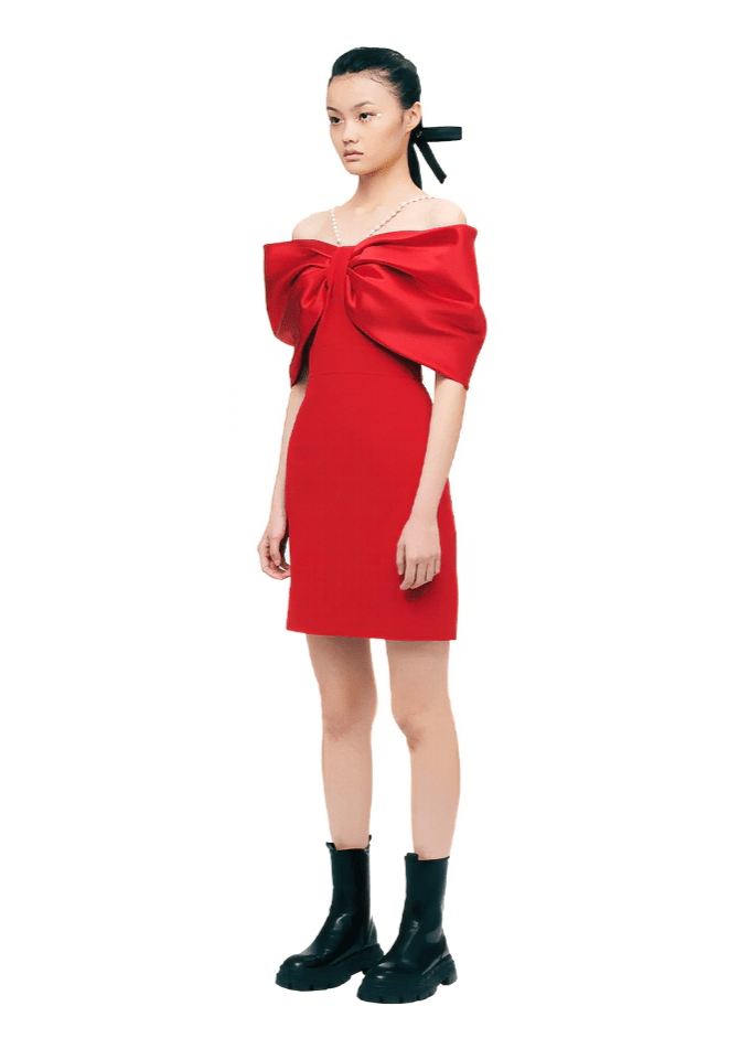 off - shoulder cocktai dress - Vera Lumina