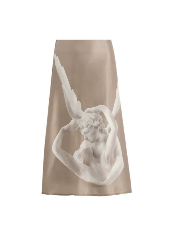 oose matte gold sleeveless tops & skirt - Vera Lumina