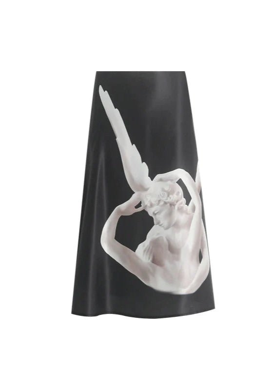 oose matte gold sleeveless tops & skirt - Vera Lumina