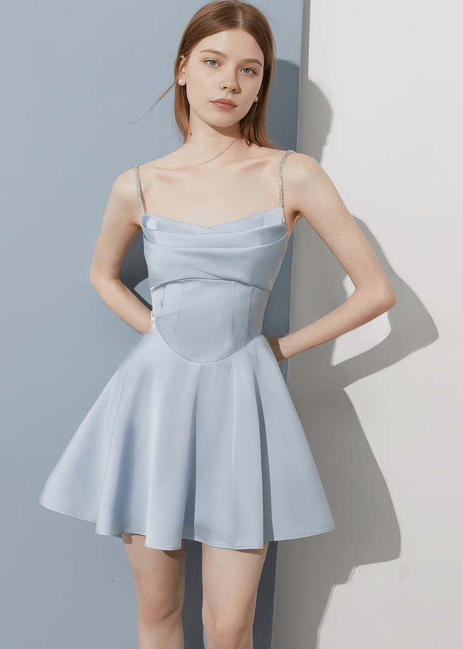 ORIGAMI FOLD BUSTIER DRESS - Vera Lumina