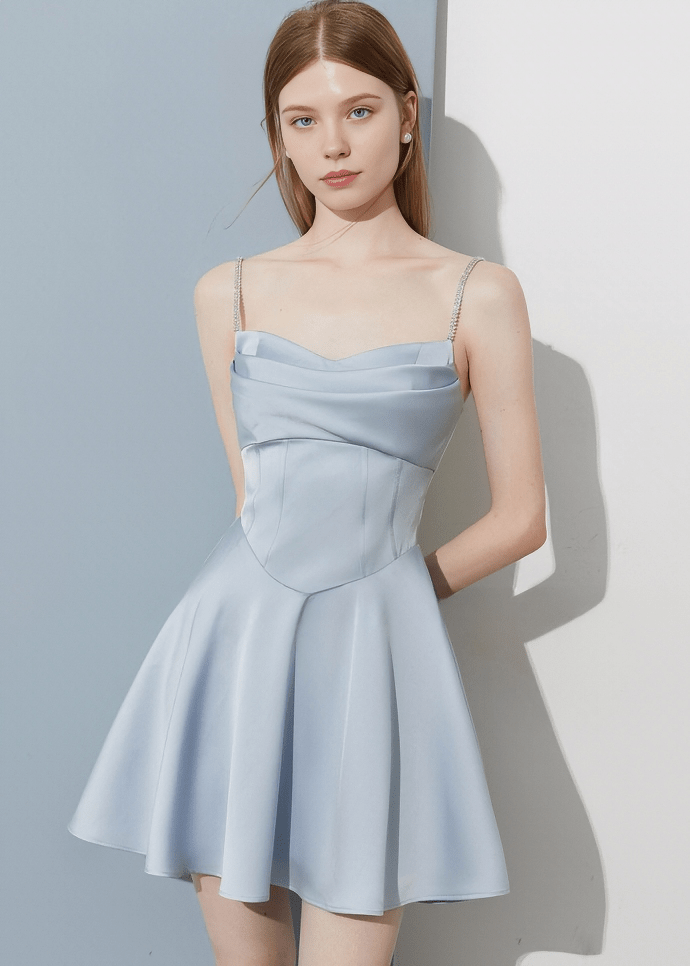 ORIGAMI FOLD BUSTIER DRESS - Vera Lumina