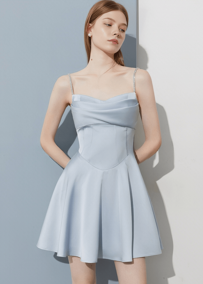 ORIGAMI FOLD BUSTIER DRESS - Vera Lumina