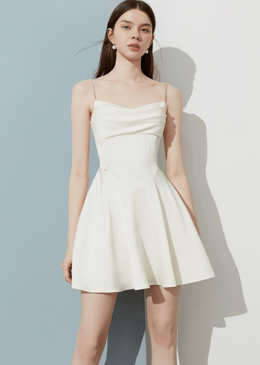 ORIGAMI FOLD BUSTIER DRESS - Vera Lumina