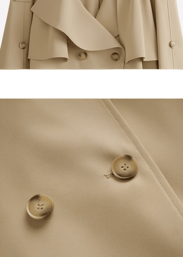OVERSIZED BELTED TRENCH COAT - Vera Lumina