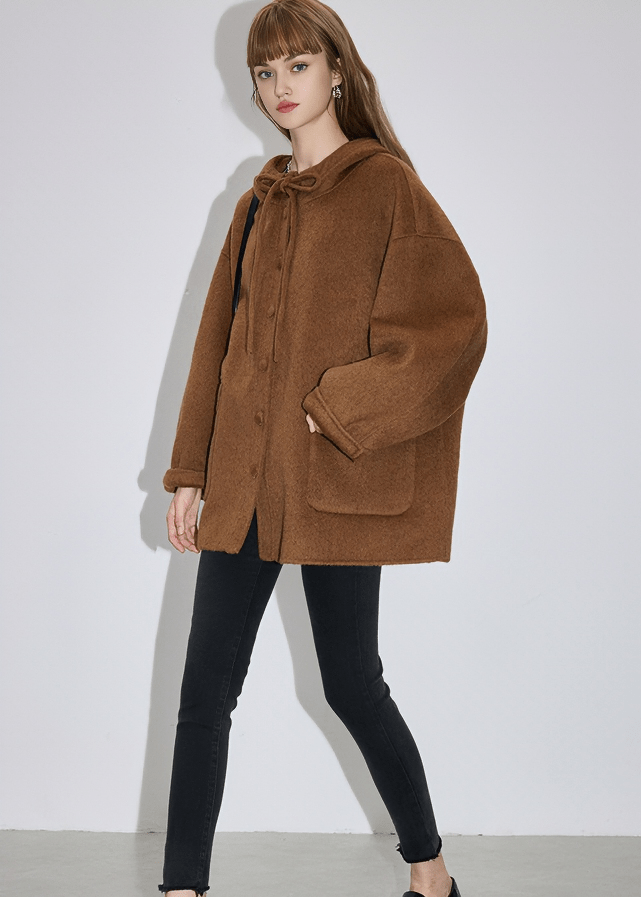 OVERSIZED BOW TIE COAT - Vera Lumina