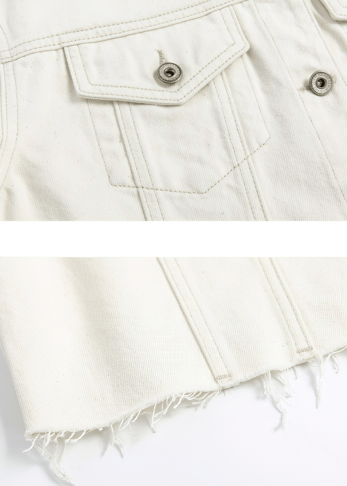 OVERSIZED CROPPED DENIM JACKET - Vera Lumina