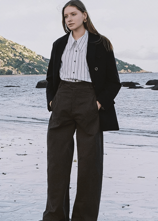 OVERSIZED DOUBLE BREASTED BLAZER JACKET - Vera Lumina