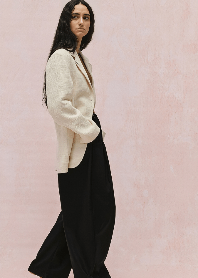 OVERSIZED LINEN BLAZER - Vera Lumina