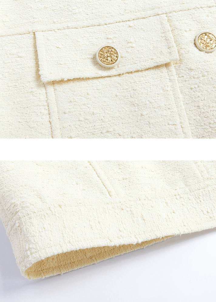 OVERSIZED TWEED UTILITY JACKET - Vera Lumina