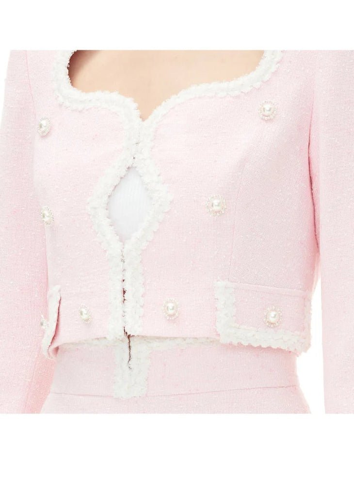 patchwork embroidered shorts jacket - Vera Lumina