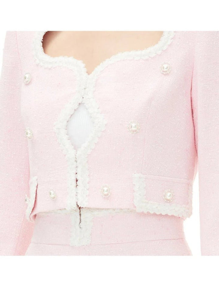 patchwork embroidered shorts jacket - Vera Lumina