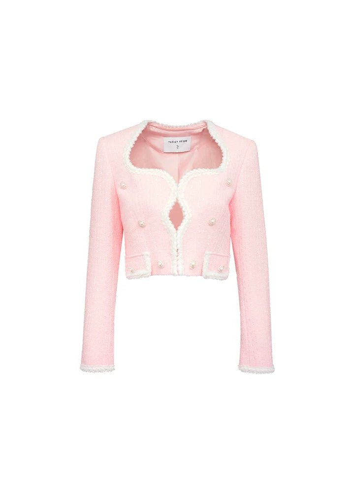 patchwork embroidered shorts jacket - Vera Lumina