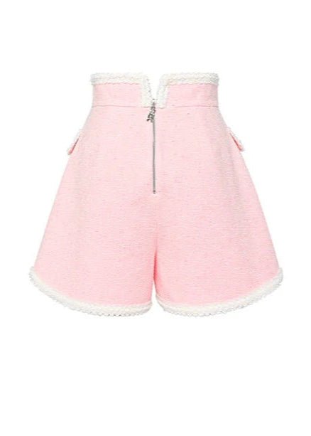 patchwork embroidered shorts skirt - Vera Lumina