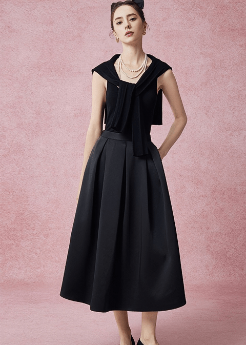 PAVILION SATIN SKIRT - Vera Lumina