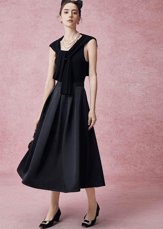 PAVILION SATIN SKIRT - Vera Lumina