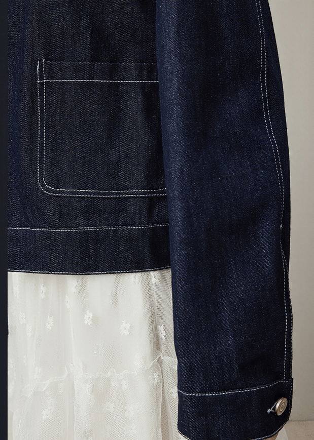 PEARL - DECORATED DENIM JACKET - Vera Lumina
