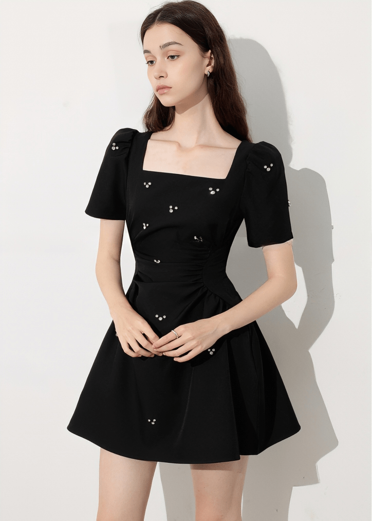 PEARL SCATTERED WRAP DRESS - Vera Lumina