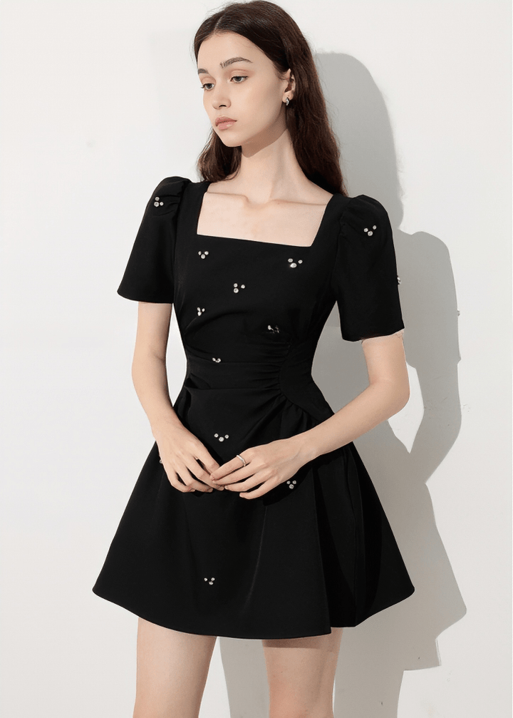 PEARL SCATTERED WRAP DRESS - Vera Lumina