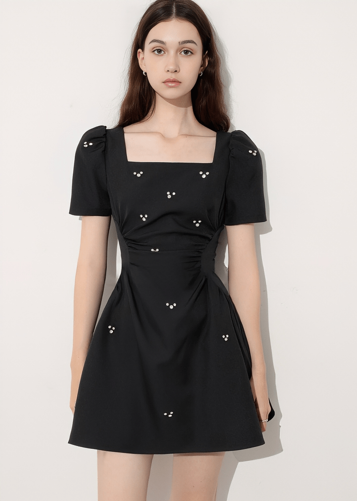 PEARL SCATTERED WRAP DRESS - Vera Lumina