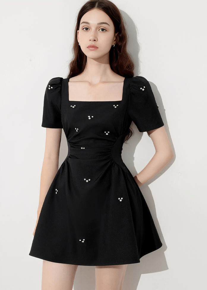 PEARL SCATTERED WRAP DRESS - Vera Lumina