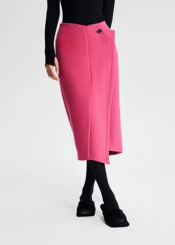 pin tweed ruffle skirt - Vera Lumina