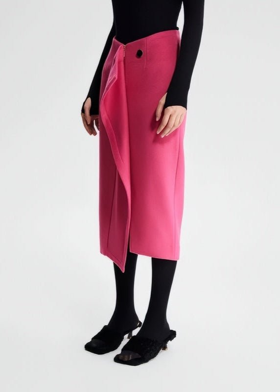 pin tweed ruffle skirt - Vera Lumina