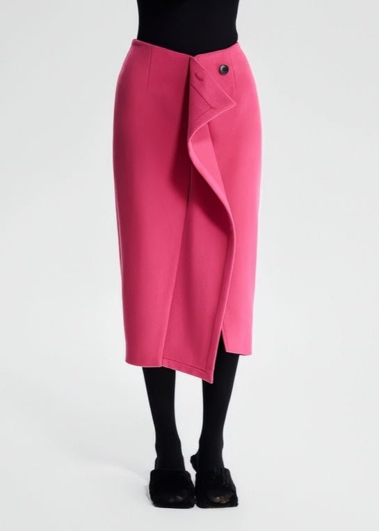pin tweed ruffle skirt - Vera Lumina