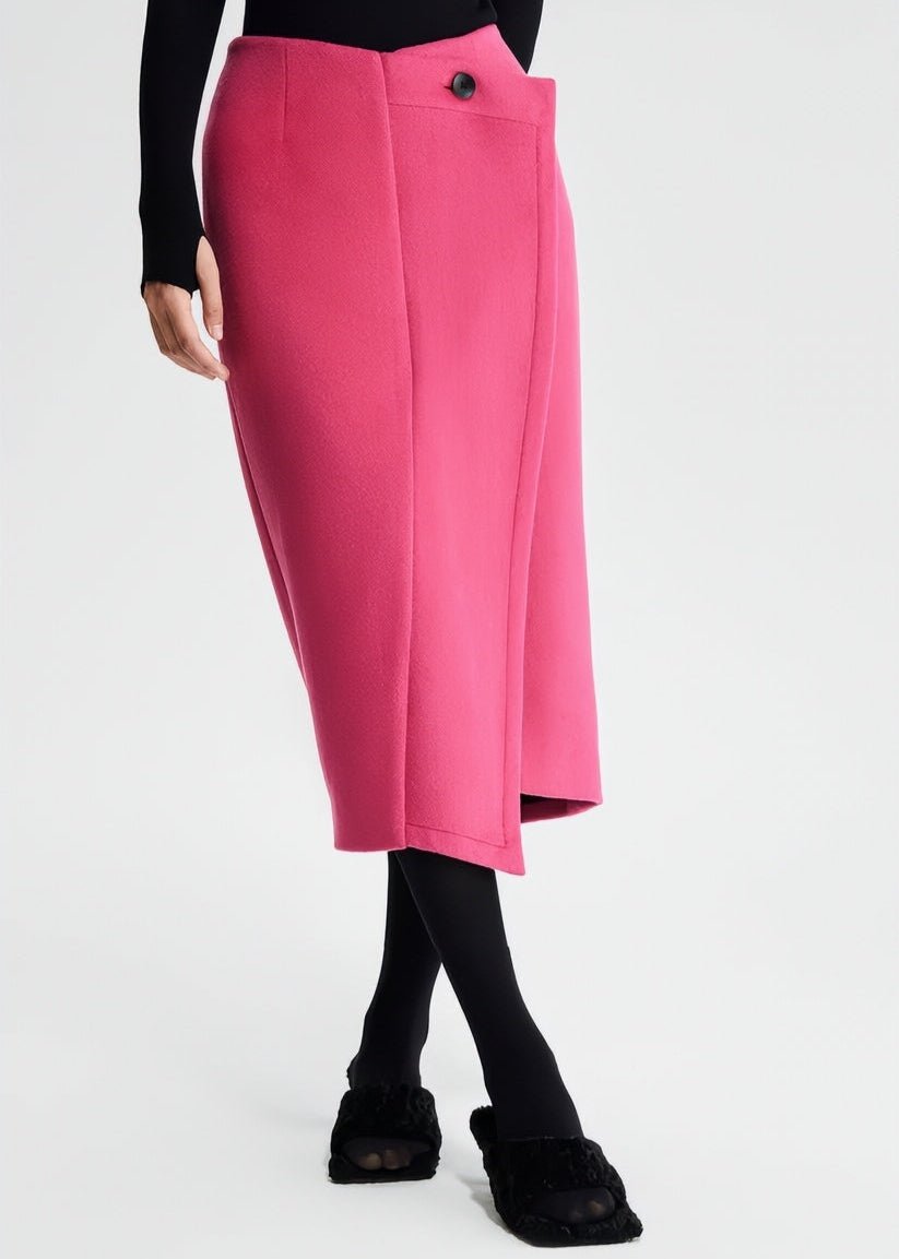 pin tweed ruffle skirt - Vera Lumina