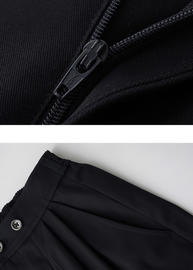 PLEATED DRAPE WIDE PANTS - Vera Lumina