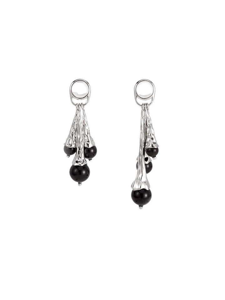Pleated dress earrings - Vera Lumina