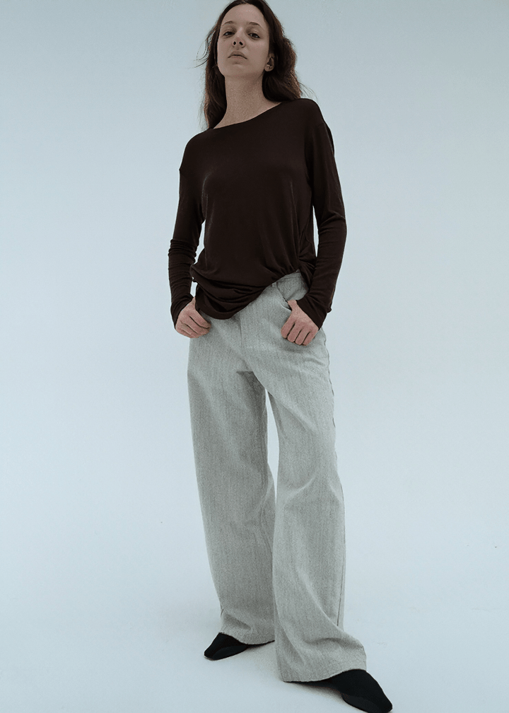 PLEATED WIDE PALAZZO PANTS - Vera Lumina