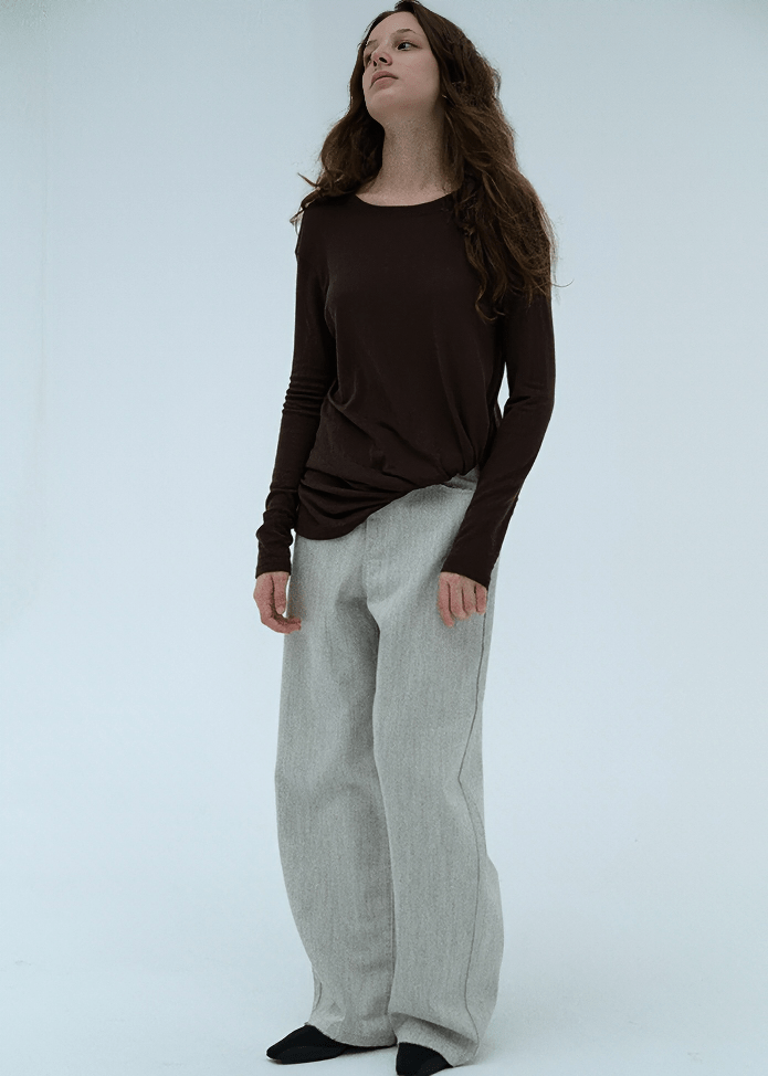 PLEATED WIDE PALAZZO PANTS - Vera Lumina