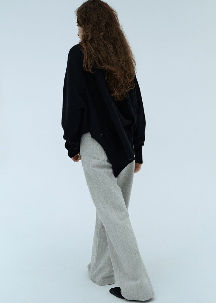 PLEATED WIDE PALAZZO PANTS - Vera Lumina
