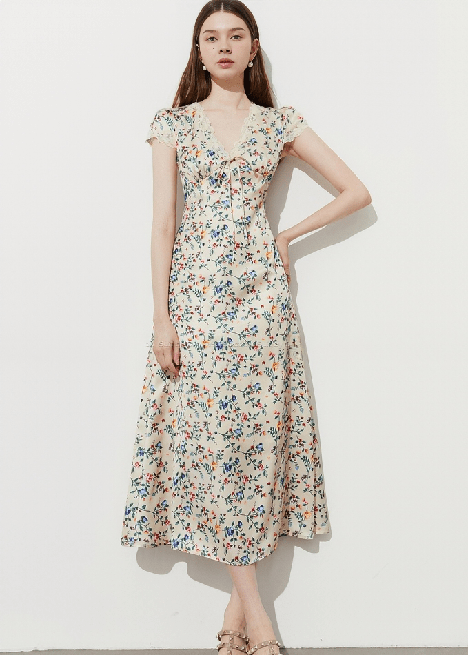 PRAIRIE BLOOM MIDI DRESS - Vera Lumina