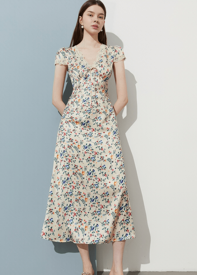 PRAIRIE BLOOM MIDI DRESS - Vera Lumina