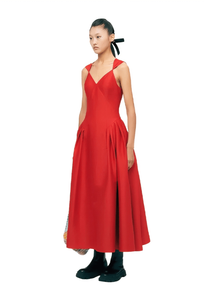 pressed pleats dress - Vera Lumina