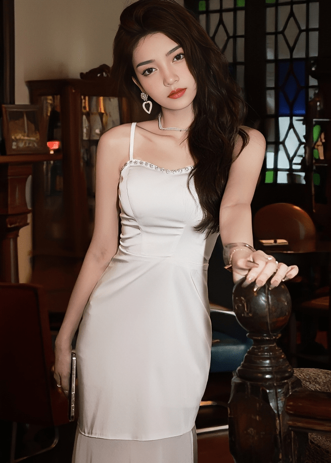 ビジューラインシアーフレアドレス - Vera Lumina