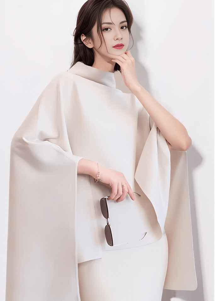 ケープスリーブハイネックニット - Vera Lumina