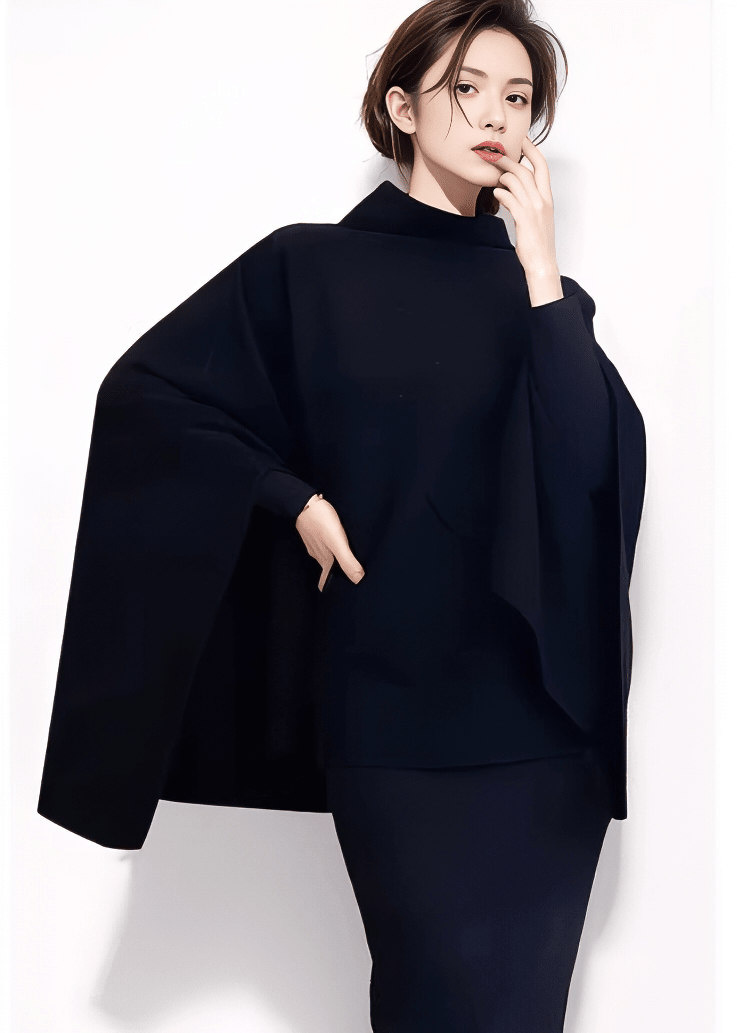 ケープスリーブハイネックニット - Vera Lumina