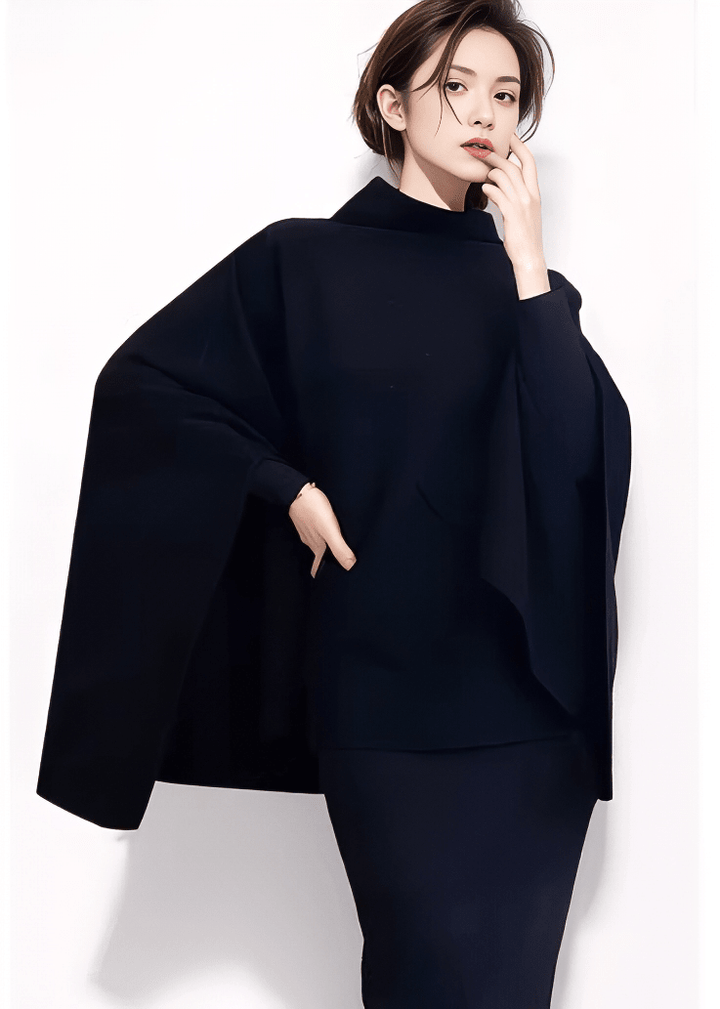 ケープスリーブハイネックニット - Vera Lumina