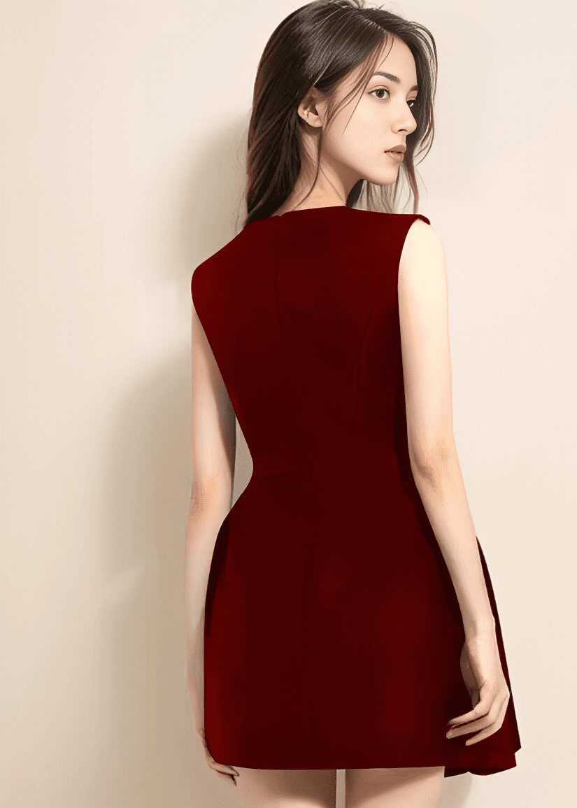 フィットフレアボリュームミニドレス - Vera Lumina