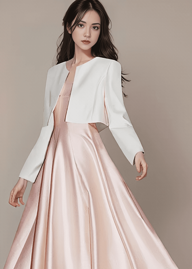 ノーカラーショートボレロジャケット - Vera Lumina