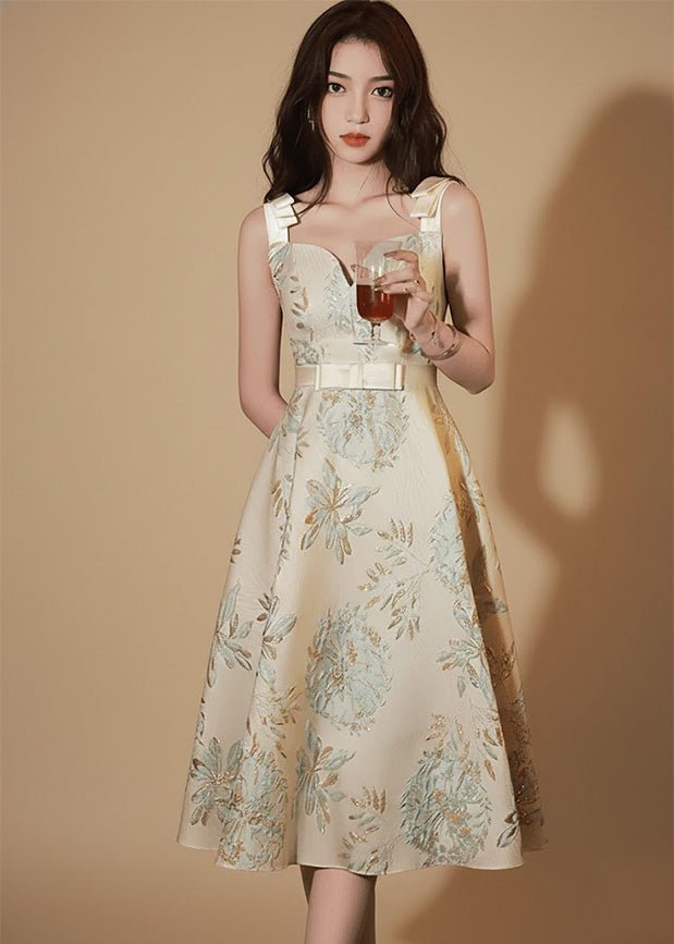 グリッターラインホルターマーメイドドレス - Vera Lumina