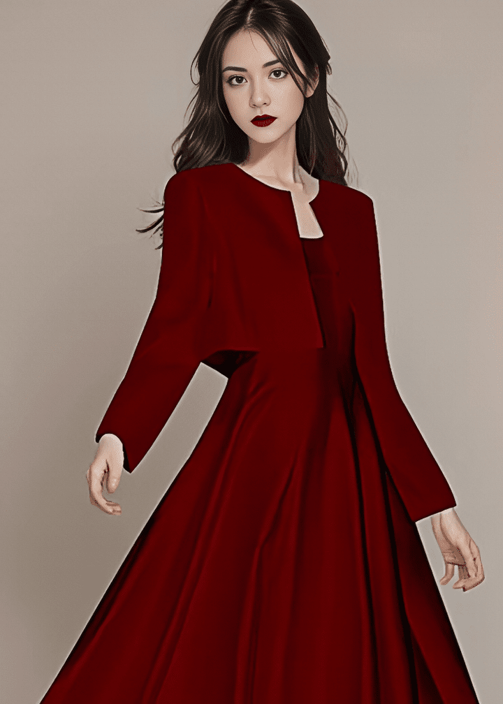 ノーカラーショートボレロジャケット - Vera Lumina