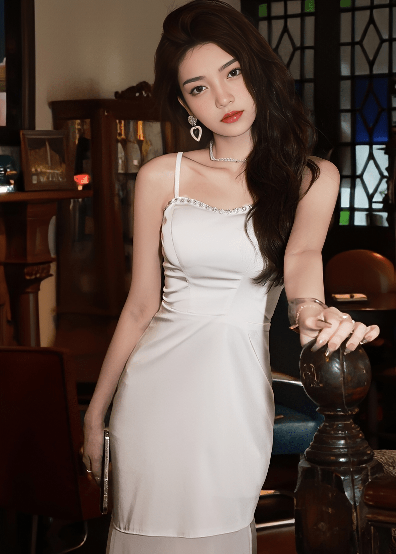 ビジューラインシアーフレアドレス - Vera Lumina